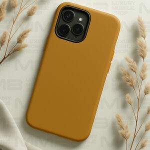 MMB-1116 High-Quality Brown Silicone Case for iPhone 16 Pro Max