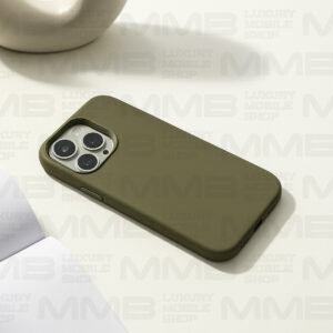 Green Silicone MagSafe Case for iPhone 16 Pro Max