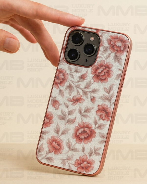 floral printed mobile case for iPhone 16 pro max