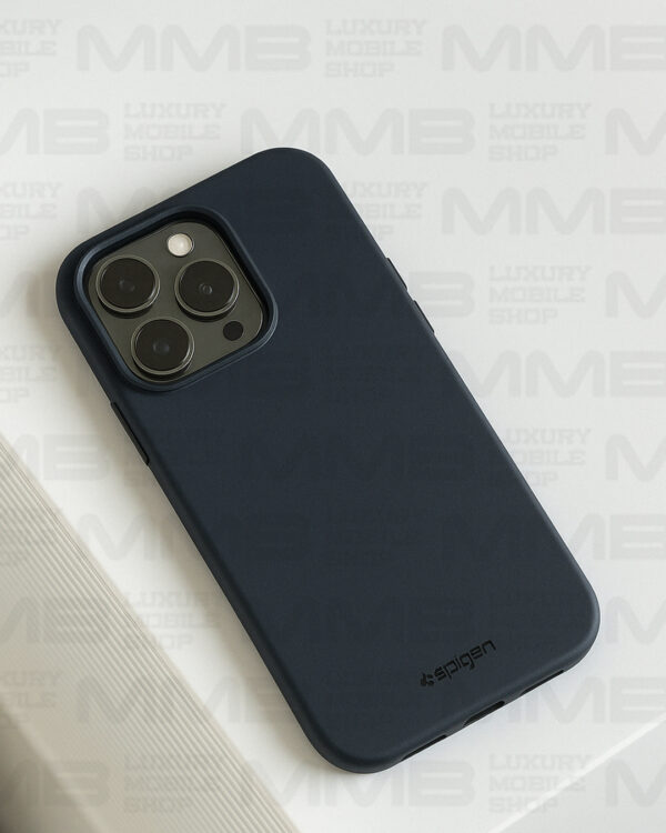 Spigen Silicone case for iPhone 16 Pro Max navy blue