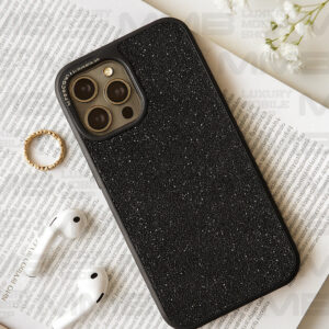Luxury Black Glitter Case for iPhone 16 Pro Max | Sparkle Series
