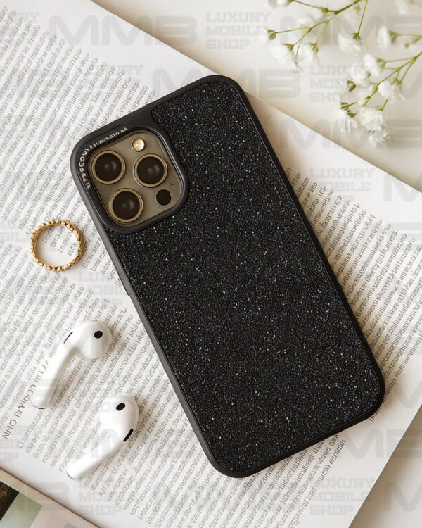 Luxury Black Glitter Case for iPhone 16 Pro Max | Sparkle Series
