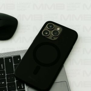 Black Silicone MagSafe Case for iPhone 16 Pro Max