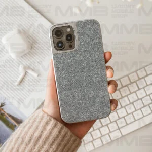 Sparkle Silver Glitter Case for iPhone 16 Pro Max