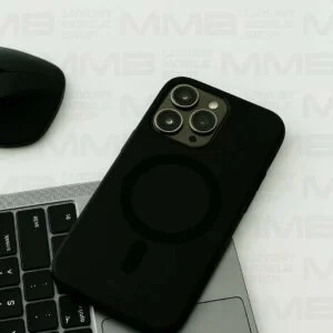 Black Silicone MagSafe Case for iPhone 16 Pro Max